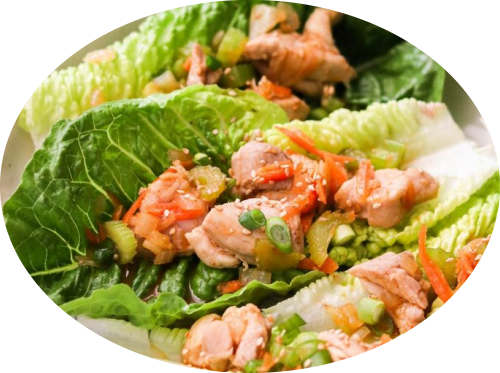 BioVitz Recipes Sriracha Chicken Lettuce Wraps - BioVitz Care LLC