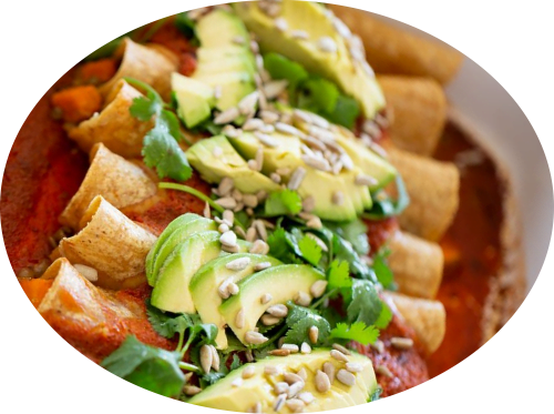 BioVitz Recipes Vegan Enchiladas With Lentils and Sweet Potato - BioVitz Care LLC